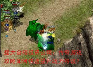 盛大金禧投资公司:传奇游戏攻略如何快速提升战力等级? 盛大金禧投资公司:传奇游戏攻略如何快速提升战力等级?