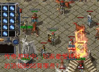 ������Ϸ�У�������ս�Ķ���BOSS����Щ��