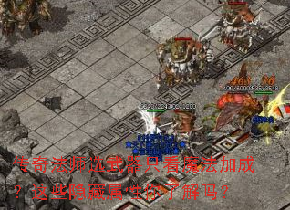 传奇法师选武器只看魔法加成?这些隐藏属性你了解吗? 传奇法师选武器只看魔法加成?这些隐藏属性你了解吗?